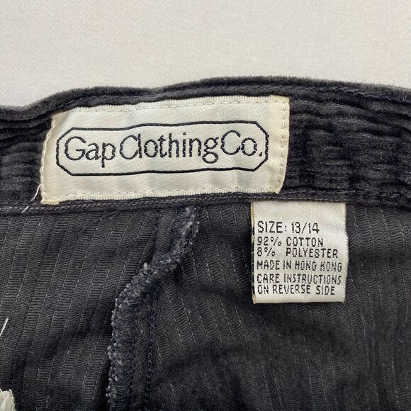 VTG Gap Corduroy Pants Gray Cotton Blend High Rise 80s Womens 13/14 - Picture 6 of 11